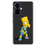 Senada Tecno Camon 19 Pro ile Uyumlu Kılıf Resimli Desenli Silikon CRDSimpsonKarakters250