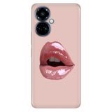 Senada Tecno Camon 19 Pro ile Uyumlu Kılıf Resimli Desenli Silikon Lipstick