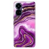 Senada Tecno Camon 19 Pro ile Uyumlu Kılıf Resimli Desenli Silikon Pembe Ametist