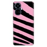 Senada Tecno Camon 19 Pro ile Uyumlu Kılıf Resimli Desenli Silikon Pembe Siyah