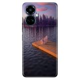 Senada Tecno Camon 19 Pro ile Uyumlu Kılıf Resimli Desenli Silikon Romantik Rıhtım