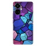 Senada Tecno Camon 19 Pro İle Uyumlu Kılıf Silikon Desenli Tam Koruma Resimli Kapak 4D Küpler