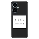 Senada Tecno Camon 19 Pro İle Uyumlu Kılıf Silikon Desenli Tam Koruma Resimli Kapak Feel Good