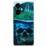 Senada Tecno Camon 19 Pro İle Uyumlu Kılıf Silikon Desenli Tam Koruma Resimli Kapak Gizemli Orman