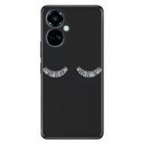 Senada Tecno Camon 19 Pro İle Uyumlu Kılıf Silikon Desenli Tam Koruma Resimli Kapak Masum Kirpik