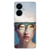 Senada Tecno Camon 19 Pro İle Uyumlu Kılıf Silikon Desenli Tam Koruma Resimli Kapak Sanatsal