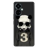 Senada Tecno Camon 19 Pro İle Uyumlu Kılıf Silikon Desenli Tam Koruma Resimli Kapak Skull Panda
