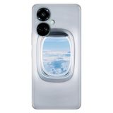 Senada Tecno Camon 19 Pro İle Uyumlu Kılıf Silikon Desenli Tam Koruma Resimli Kapak Uçak Pencere