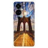 Senada Tecno Camon 19 Pro İle Uyumlu Kılıf Silikon Desenli Tam Koruma Resimli Kapak Walking Bridge