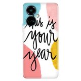 Senada Tecno Camon 19 Pro İle Uyumlu Kılıf Silikon Desenli Tam Koruma Resimli Kapak Your Year