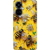Senada Tecno Camon 19 Pro Kılıf Desenli Baskılı Tpu Rubber Kapak Arıların Dansı - 001-Renkli