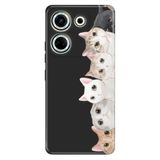 Senada Tecno Camon 20 İle Uyumlu Kılıf Silikon Desenli Tam Koruma Resimli Kapak Pisi Pisi Kedi