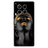 Senada Tecno Camon 30 İle Uyumlu Kılıf Telefon İle Uyumlu Kılıfı Baskılı Afrikalı Kız
