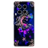 Senada Tecno Camon 30 İle Uyumlu Kılıf Telefon İle Uyumlu Kılıfı Baskılı Ayyıldız Neon Mandala