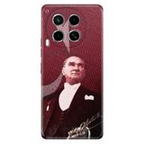 Senada Tecno Camon 30 İle Uyumlu Kılıf Telefon İle Uyumlu Kılıfı Baskılı M.K Atatürk