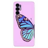 Senada Tecno Pova 3 ile Uyumlu Kılıf Resimli Desenli Silikon Butterfly