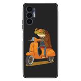 Senada Tecno Pova 3 ile Uyumlu Kılıf Resimli Desenli Silikon Gezgin Kurbağa