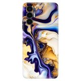 Senada Tecno Pova 3 ile Uyumlu Kılıf Resimli Desenli Silikon Lounge Mermer