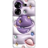 Senada Tecno Pova 5 Kılıf Desenli Baskılı Tpu Rubber Kapak 3D Space - 001-Renkli