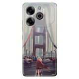 Senada Tecno Pova 6 Pro İle Uyumlu Kılıf Silikon Desenli Realme Kırmızılı Kadın