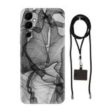 Senada Tecno Pova Neo 2 ile Uyumlu Kılıf Black Art Desenli Silikon İpli Boyun Askı Aparatı