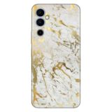 Senada Tecno Pova Neo 2 İle Uyumlu Kılıf Silikon Desenli Resimli Uv Kapak Altın Mermer