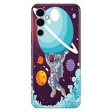 Senada Tecno Pova Neo 2 İle Uyumlu Kılıf Silikon Desenli Resimli Uv Kapak Astronot