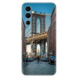 Senada Tecno Pova Neo 2 İle Uyumlu Kılıf Silikon Desenli Resimli Uv Kapak Brooklyn Köprüsü
