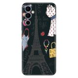 Senada Tecno Pova Neo 2 İle Uyumlu Kılıf Silikon Desenli Resimli Uv Kapak Moda Paris