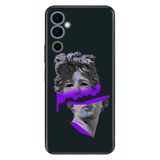 Senada Tecno Pova Neo 2 İle Uyumlu Kılıf Silikon Desenli Resimli Uv Kapak Mor Heykel