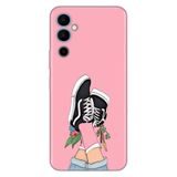 Senada Tecno Pova Neo 2 İle Uyumlu Kılıf Silikon Desenli Resimli Uv Kapak Pembe Kolej
