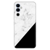 Senada Tecno Pova Neo 2 İle Uyumlu Kılıf Silikon Desenli Resimli Uv Kapak Siyah Beyaz Mermer