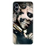 Senada Tecno Pova Neo 2 İle Uyumlu Kılıf Silikon Desenli Resimli Uv Kapak Skull Cowboy