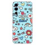 Senada Tecno Pova Neo 2 İle Uyumlu Kılıf Silikon Desenli Resimli Uv Kapak Smile,Color506