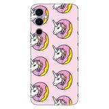 Senada Tecno Pova Neo 2 İle Uyumlu Kılıf Silikon Desenli Tam Koruma Resimli Kapak Unicorn Donut