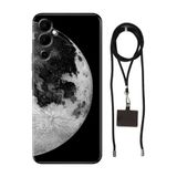 Senada Tecno Pova Neo 2 ile Uyumlu Kılıf World Desenli Silikon İpli Boyun Askı Aparatı