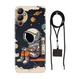 Senada Tecno Pova Neo 4 ile Uyumlu Kılıf Astro Silikon İpli Boyun Askı Aparatı