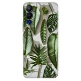 Senada Tecno Pova Neo 4 İle Uyumlu Kılıf Silikon Desenli Tam Koruma Resimli Kapak 4D Yeşil Yapraklar