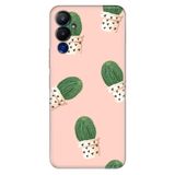 Senada Tecno Pova Neo 4 İle Uyumlu Kılıf Silikon Desenli Tam Koruma Resimli Kapak Cactus