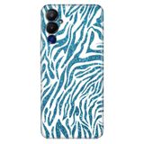 Senada Tecno Pova Neo 4 İle Uyumlu Kılıf Silikon Desenli Tam Koruma Resimli Kapak Parıldayan Zebra
