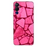 Senada Tecno Pova Neo 4 İle Uyumlu Kılıf Silikon Desenli Tam Koruma Resimli Kapak Pembe Beton