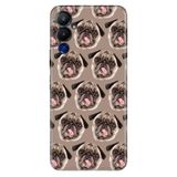 Senada Tecno Pova Neo 4 İle Uyumlu Kılıf Silikon Desenli Tam Koruma Resimli Kapak Pug Pug Köpek