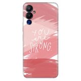 Senada Tecno Pova Neo 4 İle Uyumlu Kılıf Silikon Desenli Tam Koruma Resimli Kapak You Are Strong