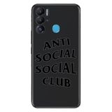 Senada Tecno Pova Neo İle Uyumlu Kılıf Silikon Desenli Resimli Uv Kapak Anti Social