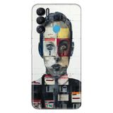 Senada Tecno Pova Neo İle Uyumlu Kılıf Silikon Desenli Resimli Uv Kapak Art Collage