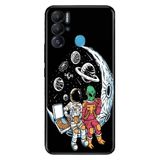 Senada Tecno Pova Neo İle Uyumlu Kılıf Silikon Desenli Resimli Uv Kapak Astronot Ufo