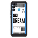 Senada Tecno Pova Neo İle Uyumlu Kılıf Silikon Desenli Resimli Uv Kapak Dream Uçak Bileti