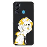 Senada Tecno Pova Neo İle Uyumlu Kılıf Silikon Desenli Resimli Uv Kapak Face Art