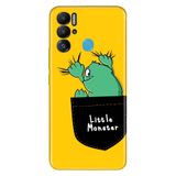 Senada Tecno Pova Neo İle Uyumlu Kılıf Silikon Desenli Resimli Uv Kapak Little Monster