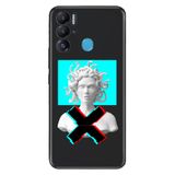 Senada Tecno Pova Neo İle Uyumlu Kılıf Silikon Desenli Resimli Uv Kapak Mix Heykel